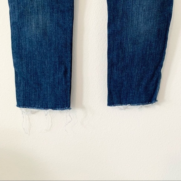 rag & bone Dre Low Rise Slim Boyfriend Jeans in Juni distressed wash 24 - Picture 7 of 10